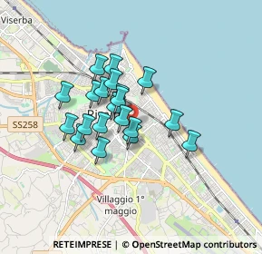 Mappa Via Giovanni Lanza, 47923 Rimini RN, Italia (1.257)