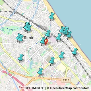 Mappa Via Giovanni Lanza, 47923 Rimini RN, Italia (1.0665)