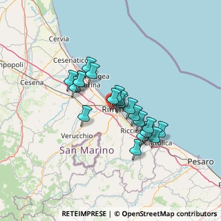 Mappa Via Matteo de Pasti, 47923 Rimini RN, Italia (10.73)