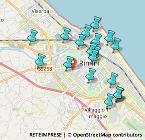 Mappa Via Matteo de Pasti, 47923 Rimini RN, Italia (1.89)