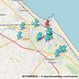 Mappa Via Matteo de Pasti, 47923 Rimini RN, Italia (1.51857)
