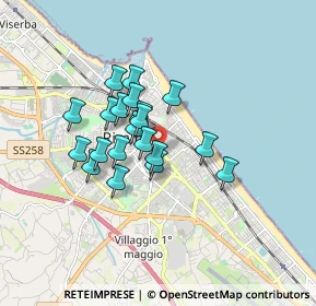 Mappa Via Vincenzo Caldesi, 47923 Rimini RN, Italia (1.2995)