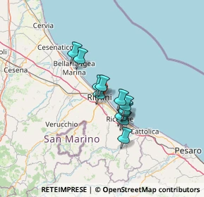 Mappa Via Vincenzo Caldesi, 47923 Rimini RN, Italia (8.7725)