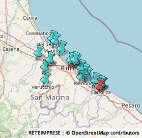 Mappa Via Vincenzo Caldesi, 47923 Rimini RN, Italia (10.338)