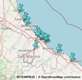 Mappa Via Vincenzo Caldesi, 47923 Rimini RN, Italia (12.71083)
