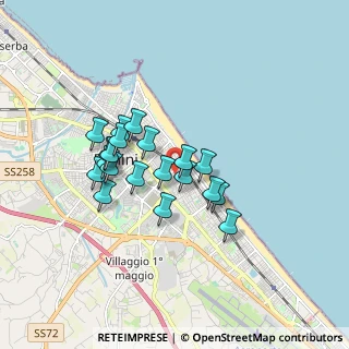 Mappa Via Luigi Pirandello, 47923 Rimini RN, Italia (1.4085)