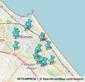 Mappa Via Luigi Pirandello, 47923 Rimini RN, Italia (1.95231)