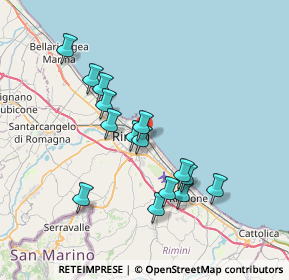 Mappa Via Giovanni Verga, 47923 Rimini RN, Italia (6.792)