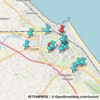 Mappa Via Gaspare Broglio, 47923 Rimini RN, Italia (1.57429)