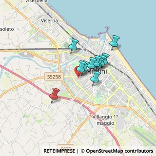 Mappa Via Gaspare Broglio, 47923 Rimini RN, Italia (1.14182)