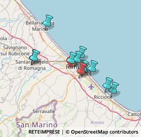 Mappa Via Gaspare Broglio, 47923 Rimini RN, Italia (5.5075)