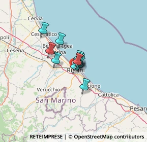 Mappa Via Gaspare Broglio, 47923 Rimini RN, Italia (6.17917)