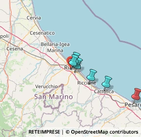 Mappa Via Gaspare Broglio, 47923 Rimini RN, Italia (33.85833)