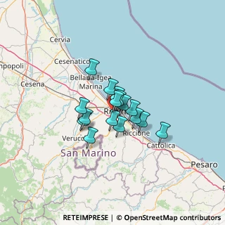 Mappa Via Gaspare Broglio, 47923 Rimini RN, Italia (7.8275)