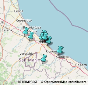 Mappa Via Alessandro Fortis, 47923 Rimini RN, Italia (6.10357)