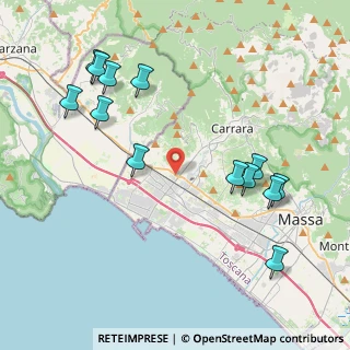Mappa SS 1 Via Aurelia, 54033 Carrara MS, Italia (4.80692)