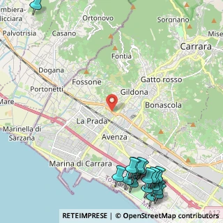 Mappa SS 1 Via Aurelia, 54033 Carrara MS, Italia (3.39947)