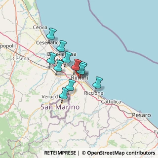 Mappa Via Donato Bramante, 47923 Rimini RN, Italia (9.24545)