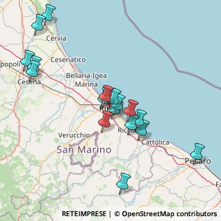 Mappa Via Donato Bramante, 47923 Rimini RN, Italia (15.84765)