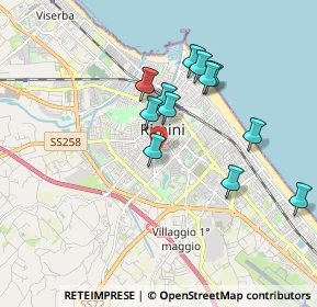 Mappa Via Donato Bramante, 47923 Rimini RN, Italia (1.6425)