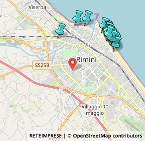 Mappa Via della Rondine, 47923 Rimini RN, Italia (2.4665)