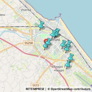 Mappa Via della Rondine, 47923 Rimini RN, Italia (1.51455)