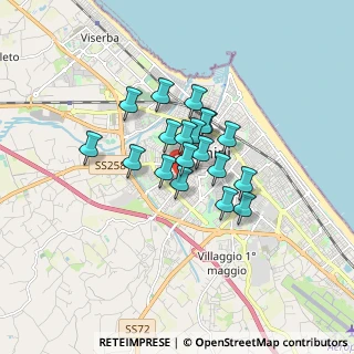 Mappa Via del Pettirosso, 47923 Rimini RN, Italia (1.12526)