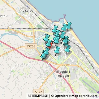 Mappa Via della Rondine, 47923 Rimini RN, Italia (1.09684)