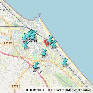 Mappa Via Renato Fucini, 47923 Rimini RN, Italia (1.64818)