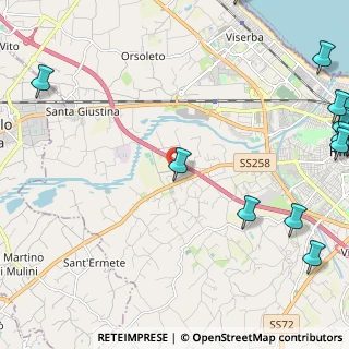 Mappa Via dell'Osteria Pettini, 47923 Rimini RN, Italia (3.9095)