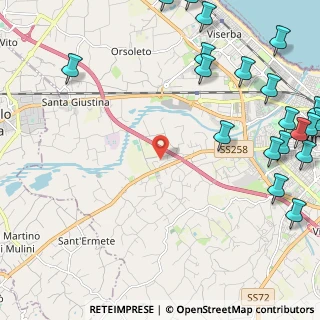 Mappa Via dell'Osteria Pettini, 47923 Rimini RN, Italia (3.459)
