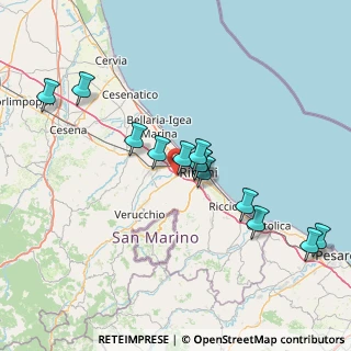 Mappa Via dell'Osteria Pettini, 47923 Rimini RN, Italia (14.24154)