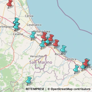 Mappa Via dell'Osteria Pettini, 47923 Rimini RN, Italia (21.21647)