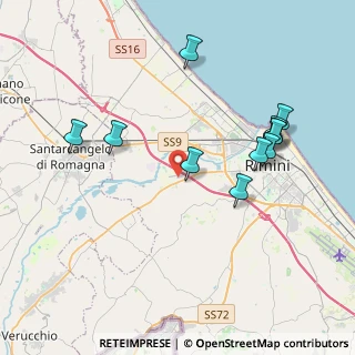 Mappa Via dell'Osteria Pettini, 47923 Rimini RN, Italia (4.11364)