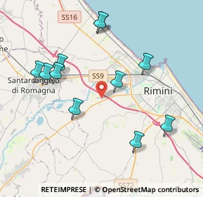 Mappa Via dell'Osteria Pettini, 47923 Rimini RN, Italia (4.21727)