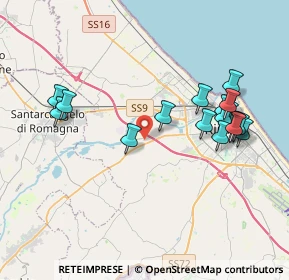 Mappa Via dell'Osteria Pettini, 47923 Rimini RN, Italia (4.05941)