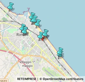 Mappa Via Adolfo de Carolis, 47923 Rimini RN, Italia (1.70846)