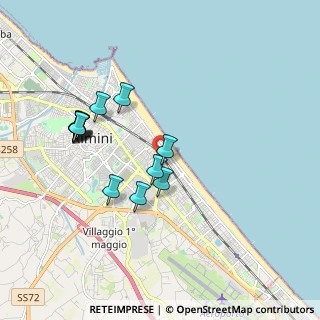 Mappa Via Adolfo de Carolis, 47923 Rimini RN, Italia (1.82692)