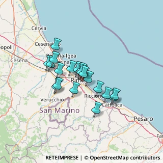Mappa Viale Giovanni Pascoli, 47923 Rimini RN, Italia (9.709)