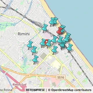 Mappa Viale Giovanni Pascoli, 47923 Rimini RN, Italia (0.735)