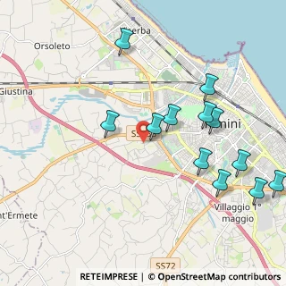 Mappa Via S. Leo, 47923 Rimini RN, Italia (2.27583)