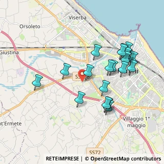 Mappa Via S. Leo, 47923 Rimini RN, Italia (1.952)