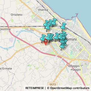 Mappa Via S. Leo, 47923 Rimini RN, Italia (1.27944)