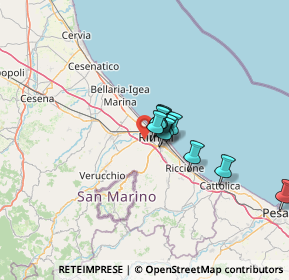 Mappa Via S. Leo, 47923 Rimini RN, Italia (16.70154)