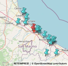 Mappa Via S. Leo, 47923 Rimini RN, Italia (14.73765)