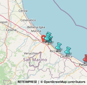 Mappa Via S. Leo, 47923 Rimini RN, Italia (34.18167)