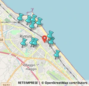 Mappa Viale Emilio Praga, 47923 Rimini RN, Italia (1.58818)