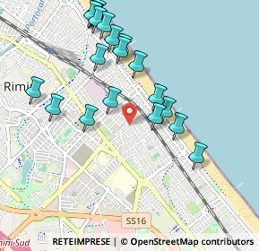 Mappa Viale Emilio Praga, 47923 Rimini RN, Italia (1.0565)