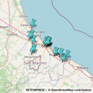 Mappa Via Padre Cesare Pronti, 47923 Rimini RN, Italia (8.08368)