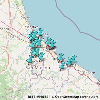 Mappa Via Padre Cesare Pronti, 47923 Rimini RN, Italia (11.9485)